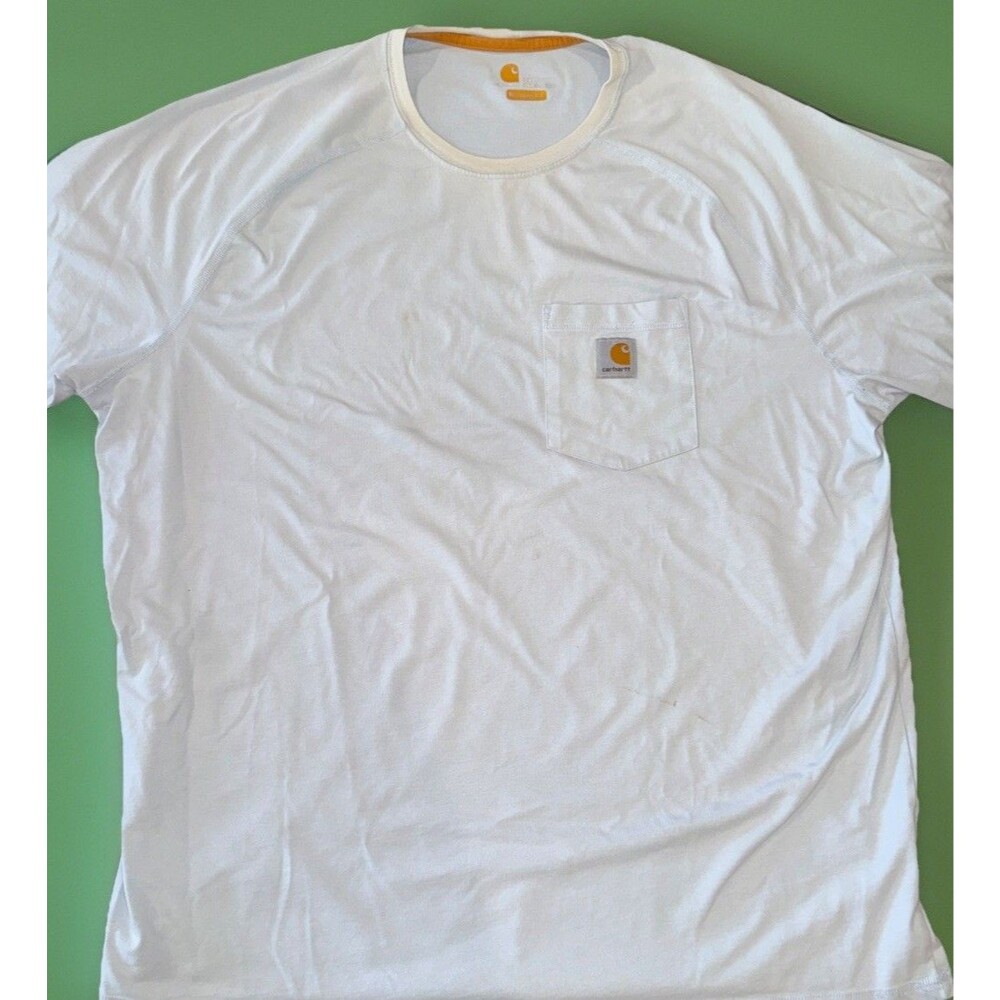 BIG & TALL Carhartt Relaxed Fit Light Blue TShirt 2XL Super Soft GUC Cotton Poly